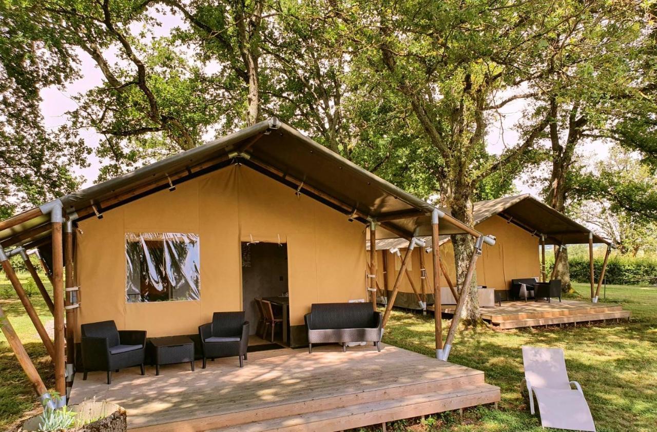 Glamping Les Arbres, Luxe Safaritent Met Zwembad Cronat Екстериор снимка